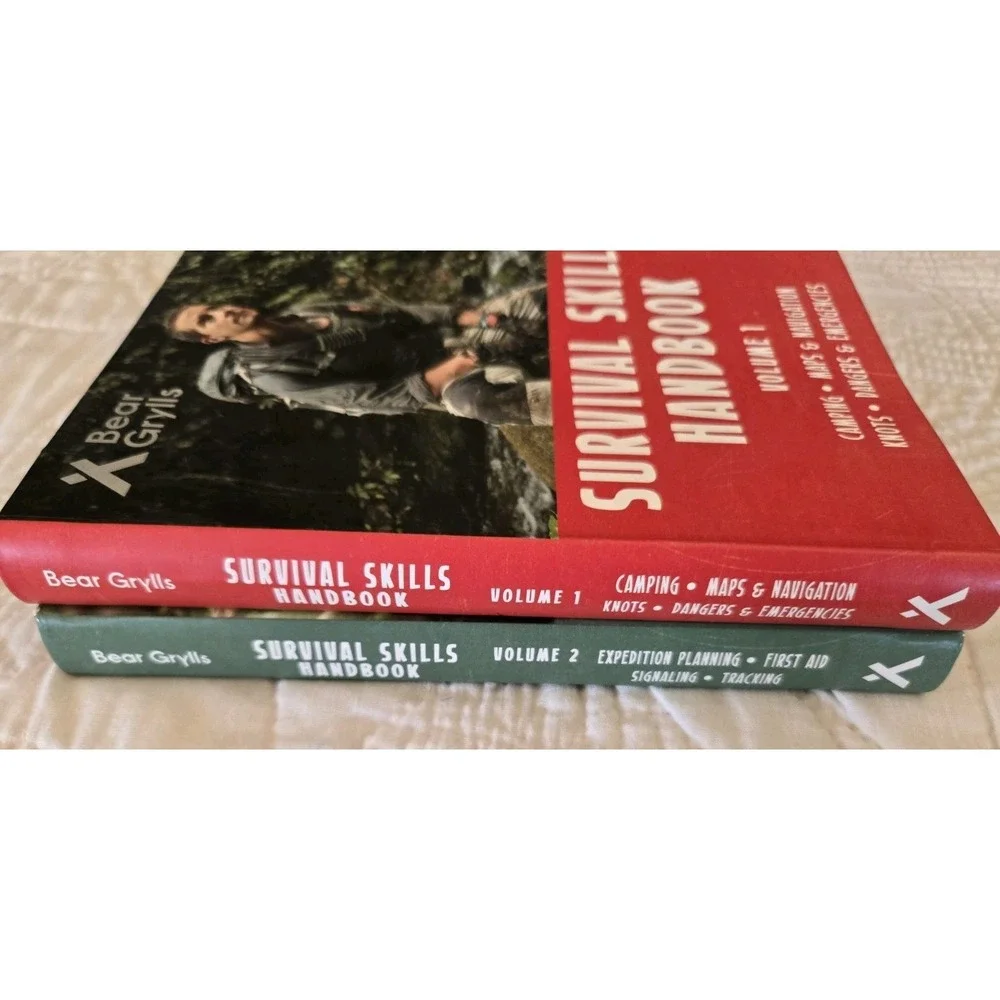 Bear Grylls Survival Skills Handbook Volumes 1 2 Flexibound Kane Miller Book
